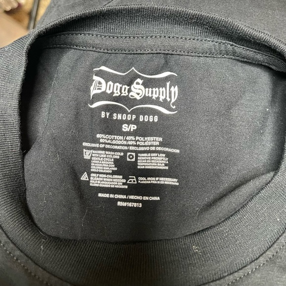 Dogg Supply by Snoop Dogg black graphic colorful S size t-shirt drip turntable - Picture 5 of 5